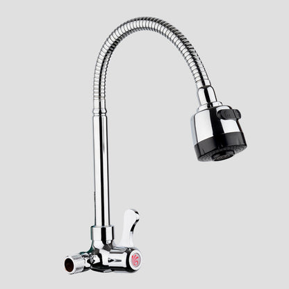 Wall-Mounted Single Cold Water Faucet with Splash Guard