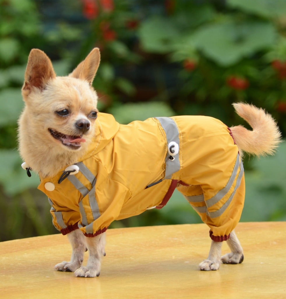 Reflective PVC Raincoat for Dogs - Pet Apparel