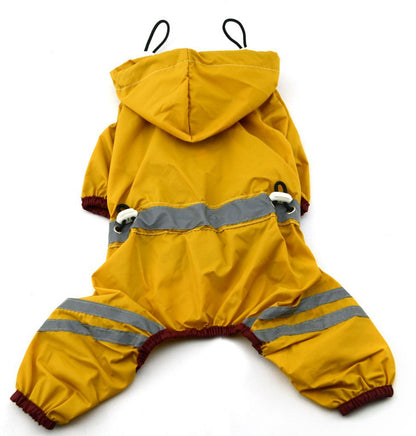 Reflective PVC Raincoat for Dogs - Pet Apparel