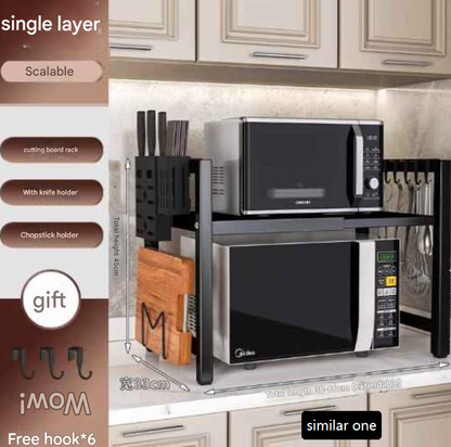 Retractable Microwave Oven Shelf